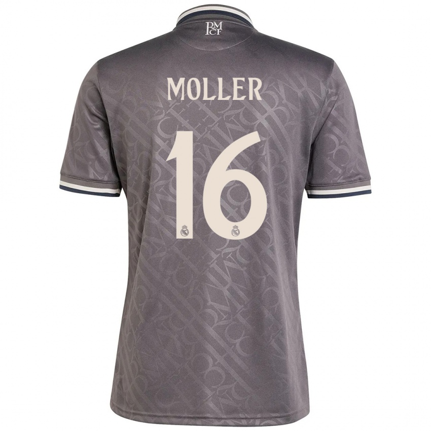 Kinder Caroline Moller #16 Anthrazit Ausweichtrikot Trikot 2024/25 T-Shirt Belgien