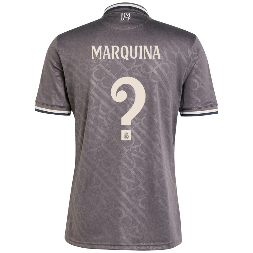 Kinderen Guillermo Marquina #0 Houtskool Thuisshirt Derde Tenue 2024/25 T-Shirt België