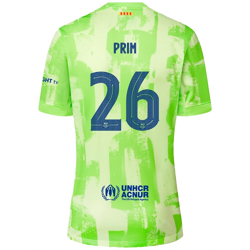 Enfant Maillot Pau Prim #26 Citron Vert Troisieme 2024/25 T-Shirt Belgique