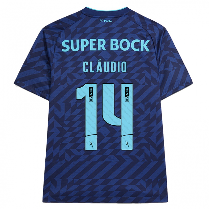 Enfant Maillot Cláudio Ramos #14 Bleu Marine Troisieme 2024/25 T-Shirt Belgique