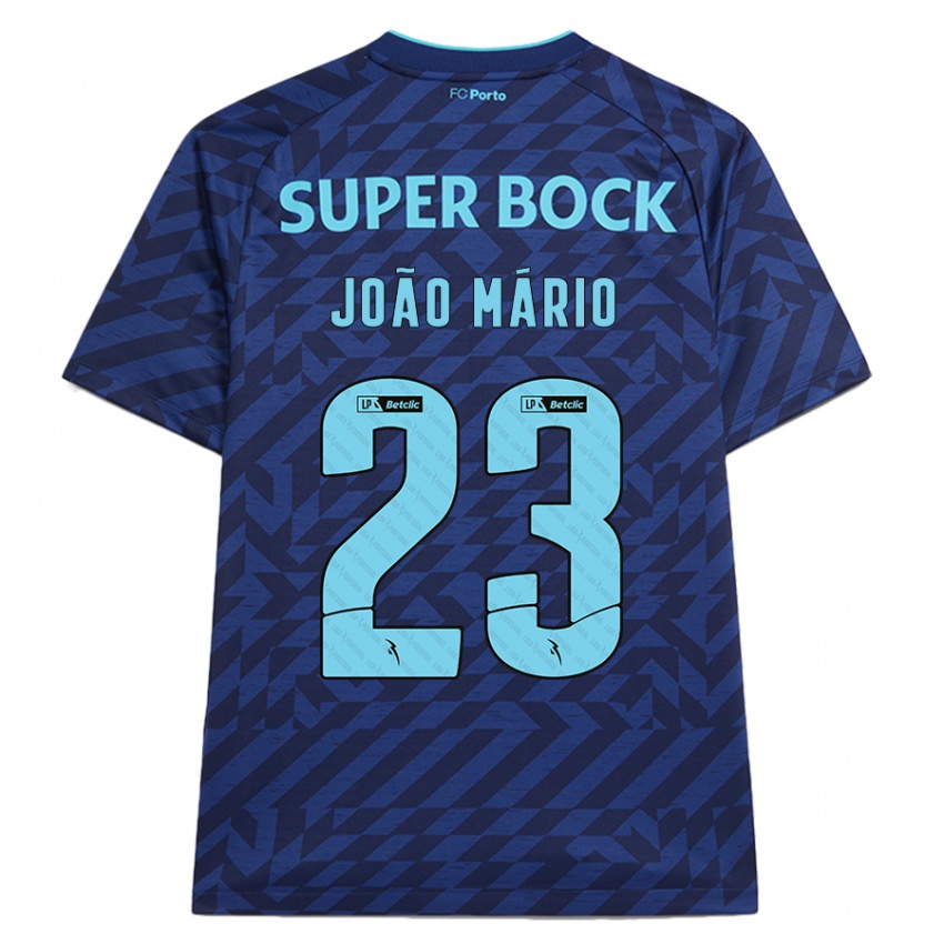 Enfant Maillot João Mário #23 Bleu Marine Troisieme 2024/25 T-Shirt Belgique