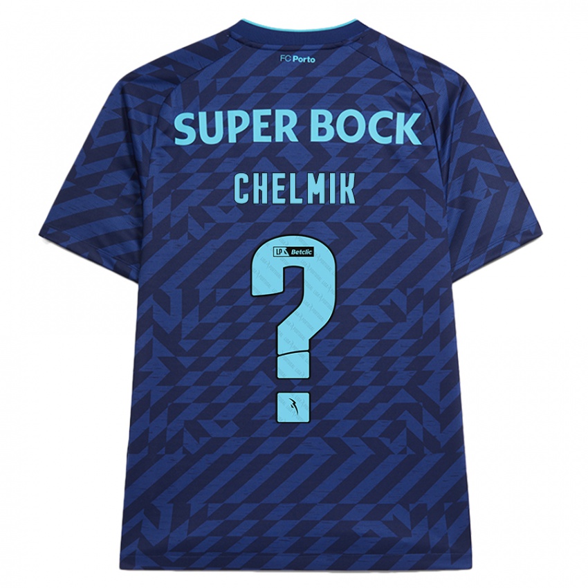 Kinderen Chelmik #0 Marineblauw Thuisshirt Derde Tenue 2024/25 T-Shirt België