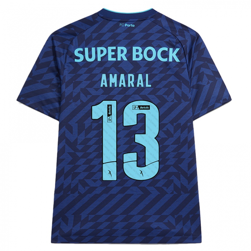 Enfant Maillot Fábio Amaral #13 Bleu Marine Troisieme 2024/25 T-Shirt Belgique