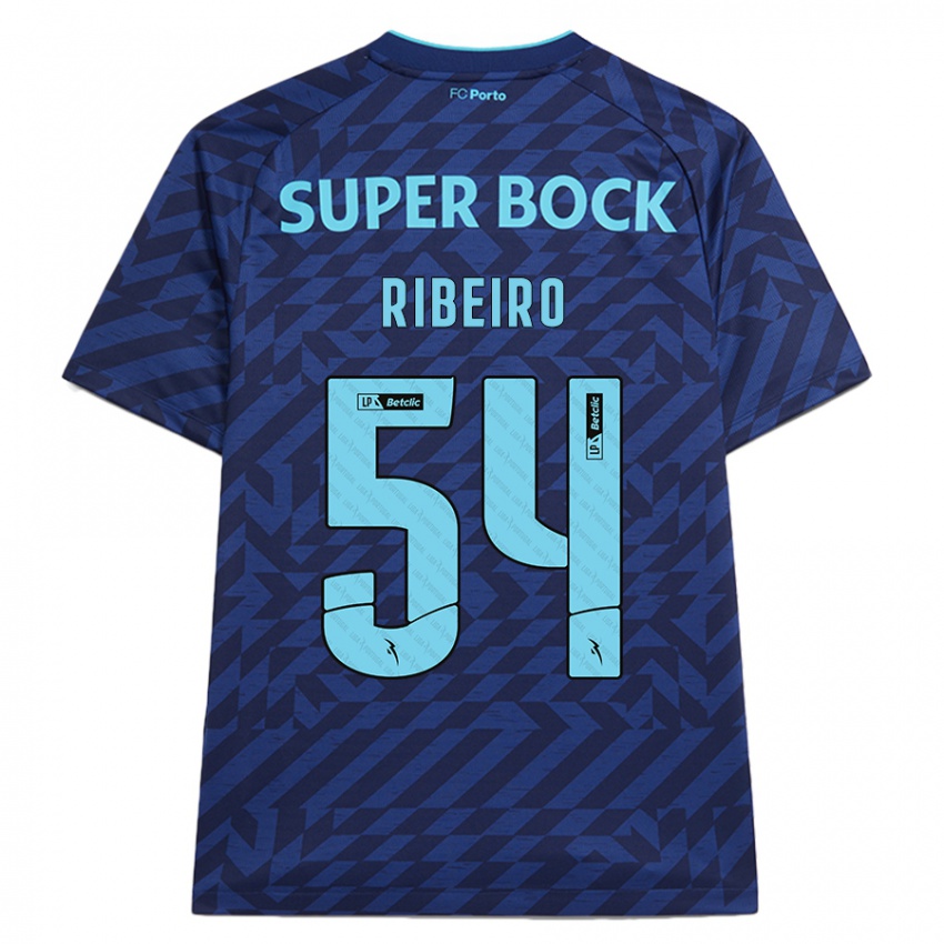 Enfant Maillot António Ribeiro #54 Bleu Marine Troisieme 2024/25 T-Shirt Belgique