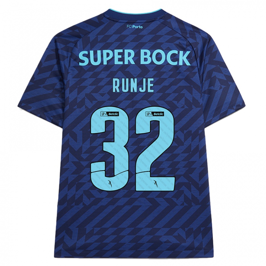 Enfant Maillot Roko Runje #32 Bleu Marine Troisieme 2024/25 T-Shirt Belgique