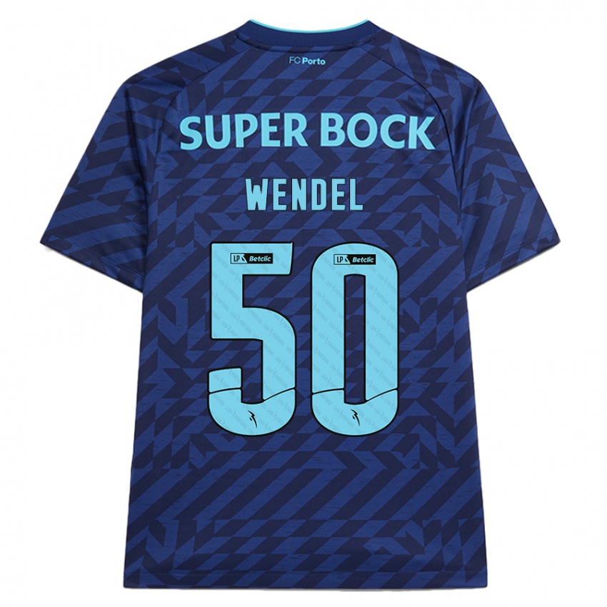 Enfant Maillot Wendel #50 Bleu Marine Troisieme 2024/25 T-Shirt Belgique