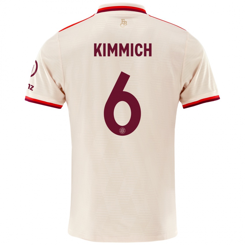 Kinder Joshua Kimmich #6 Leinen Ausweichtrikot Trikot 2024/25 T-Shirt Belgien