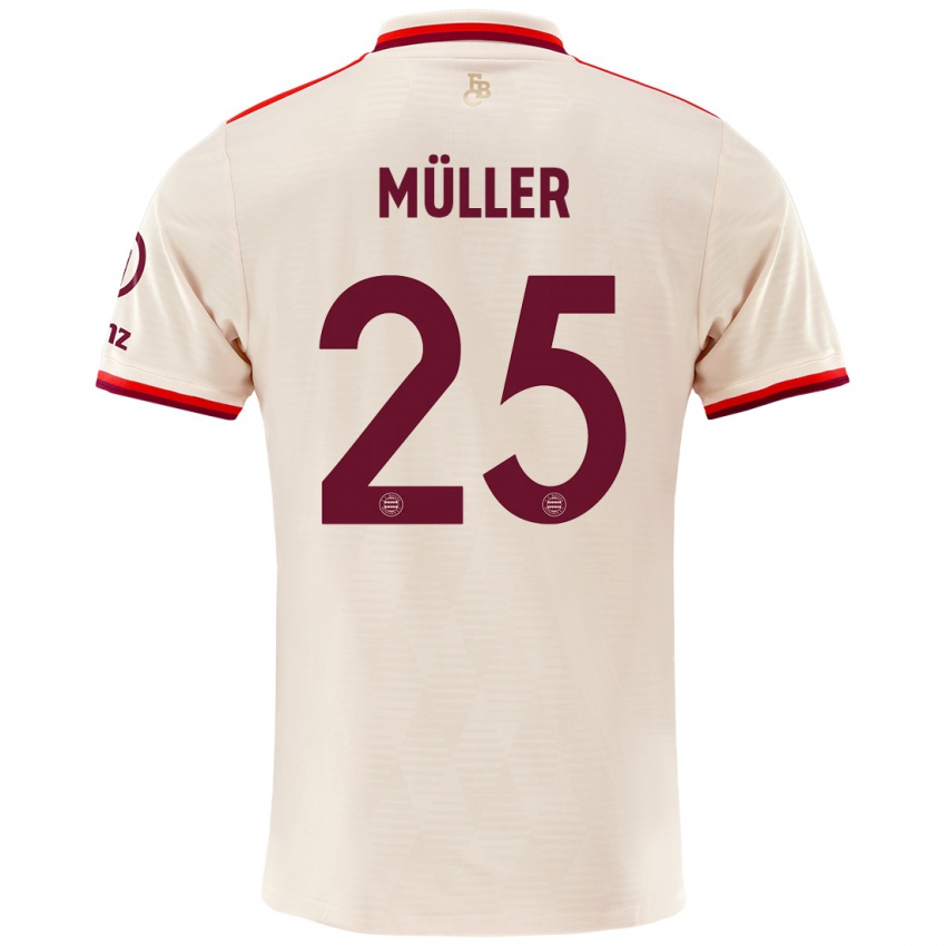 Enfant Maillot Thomas Muller #25 Lin Troisieme 2024/25 T-Shirt Belgique