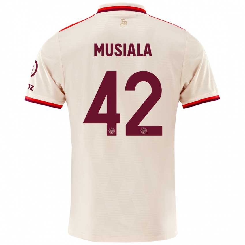 Enfant Maillot Jamal Musiala #42 Lin Troisieme 2024/25 T-Shirt Belgique