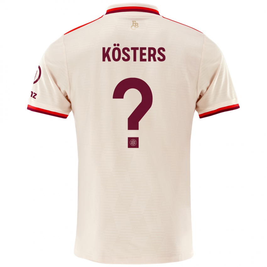 Kinderen Matthias Kösters #0 Linen Thuisshirt Derde Tenue 2024/25 T-Shirt België