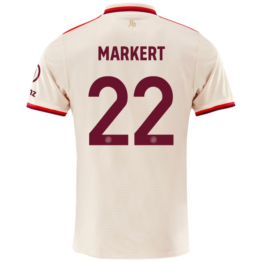 Kinderen Leon Markert #22 Linen Thuisshirt Derde Tenue 2024/25 T-Shirt België