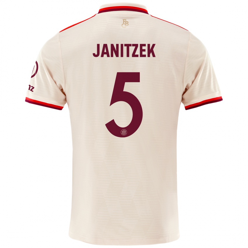 Enfant Maillot Justin Janitzek #5 Lin Troisieme 2024/25 T-Shirt Belgique