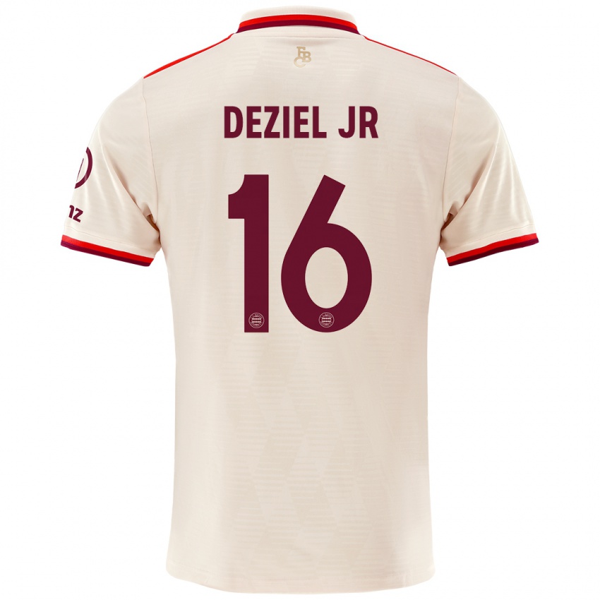 Kinderen Robert Deziel Jr #16 Linen Thuisshirt Derde Tenue 2024/25 T-Shirt België