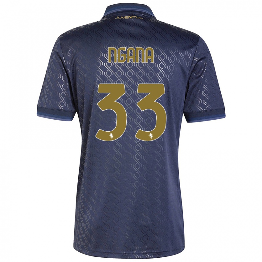 Enfant Maillot Valdes Ngana #33 Bleu Marine Troisieme 2024/25 T-Shirt Belgique