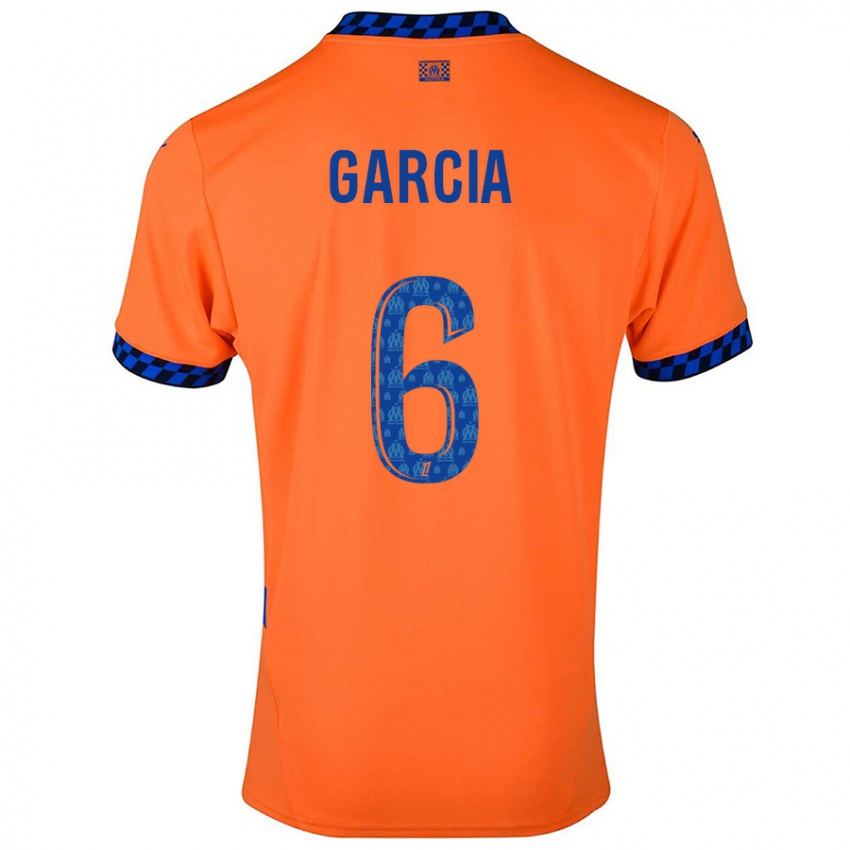 Enfant Maillot Ulisses Garcia #6 Orange Bleu Foncé Troisieme 2024/25 T-Shirt Belgique