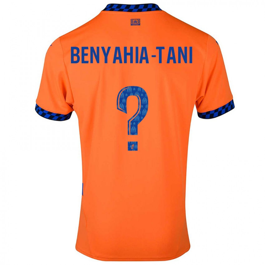 Enfant Maillot Aylan Benyahia-Tani #0 Orange Bleu Foncé Troisieme 2024/25 T-Shirt Belgique