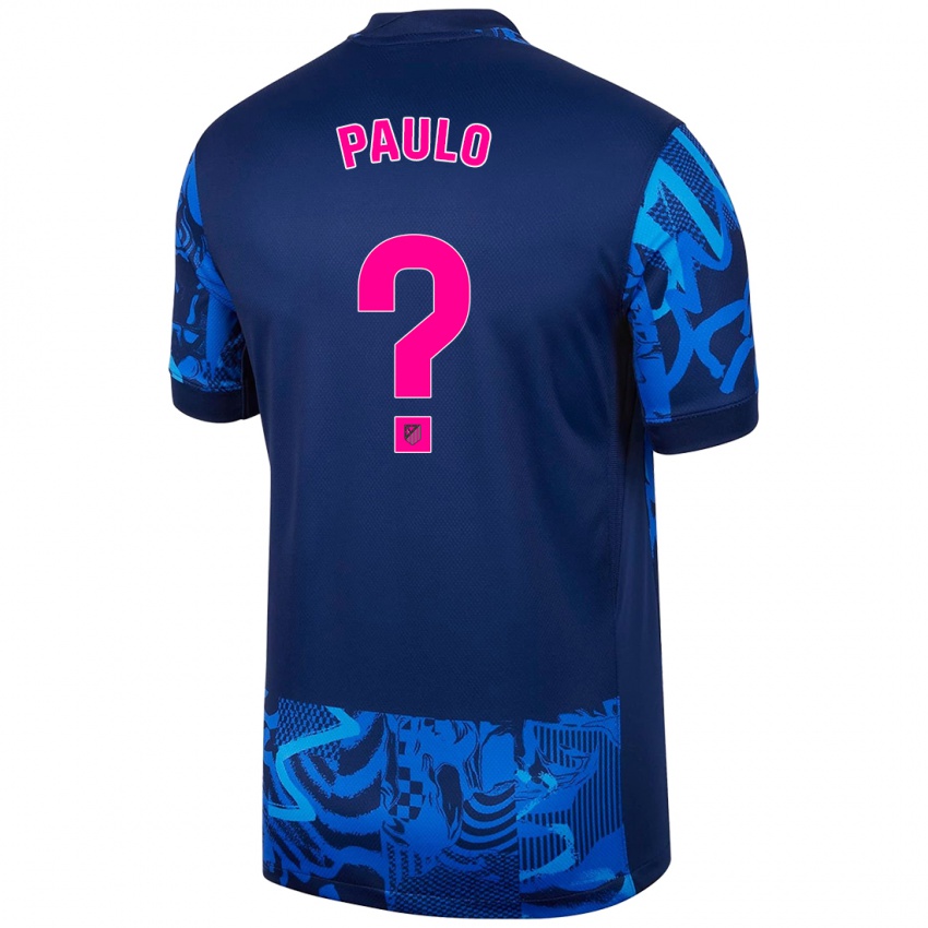 Kinderen Marcos Paulo #0 Koningsblauw Thuisshirt Derde Tenue 2024/25 T-Shirt België