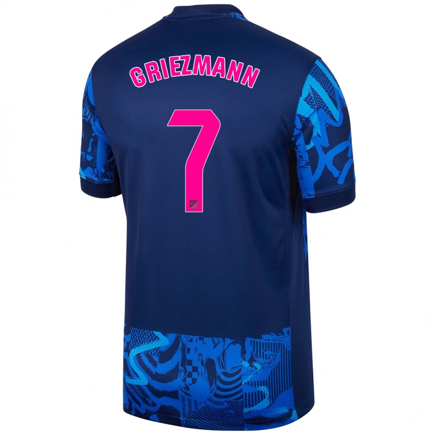 Kinderen Antoine Griezmann #7 Koningsblauw Thuisshirt Derde Tenue 2024/25 T-Shirt België