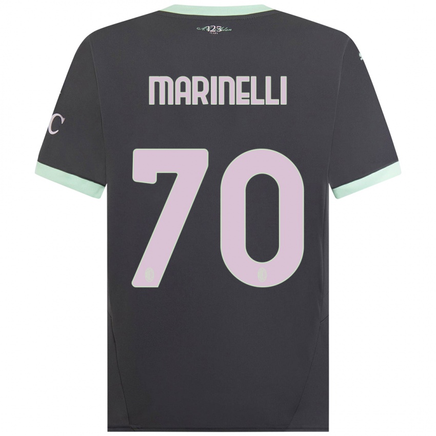 Kinder Gloria Marinelli #70 Grau Ausweichtrikot Trikot 2024/25 T-Shirt Belgien