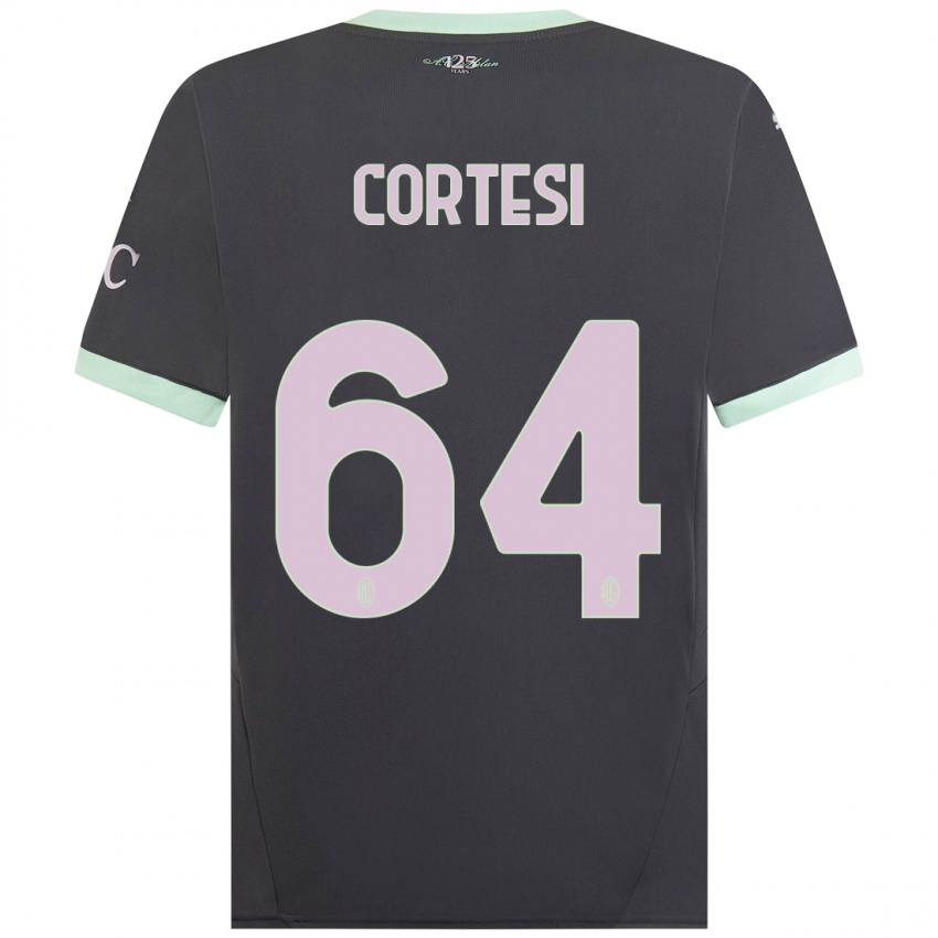 Kinderen Selena Cortesi #64 Grijs Thuisshirt Derde Tenue 2024/25 T-Shirt België