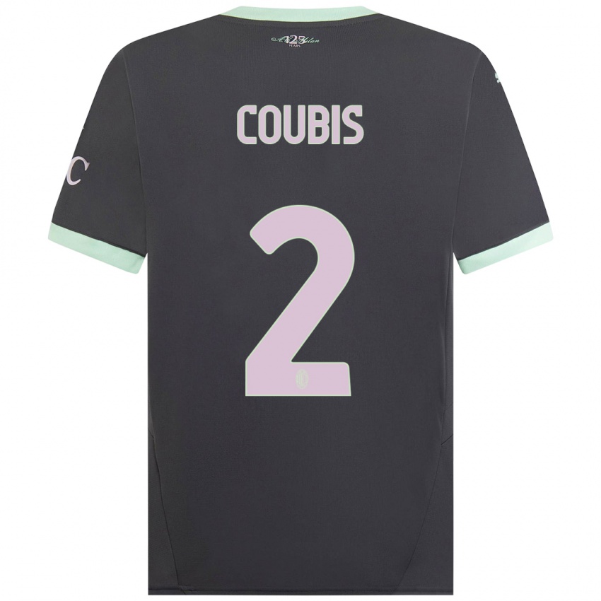 Kinderen Andrei Coubis #2 Grijs Thuisshirt Derde Tenue 2024/25 T-Shirt België