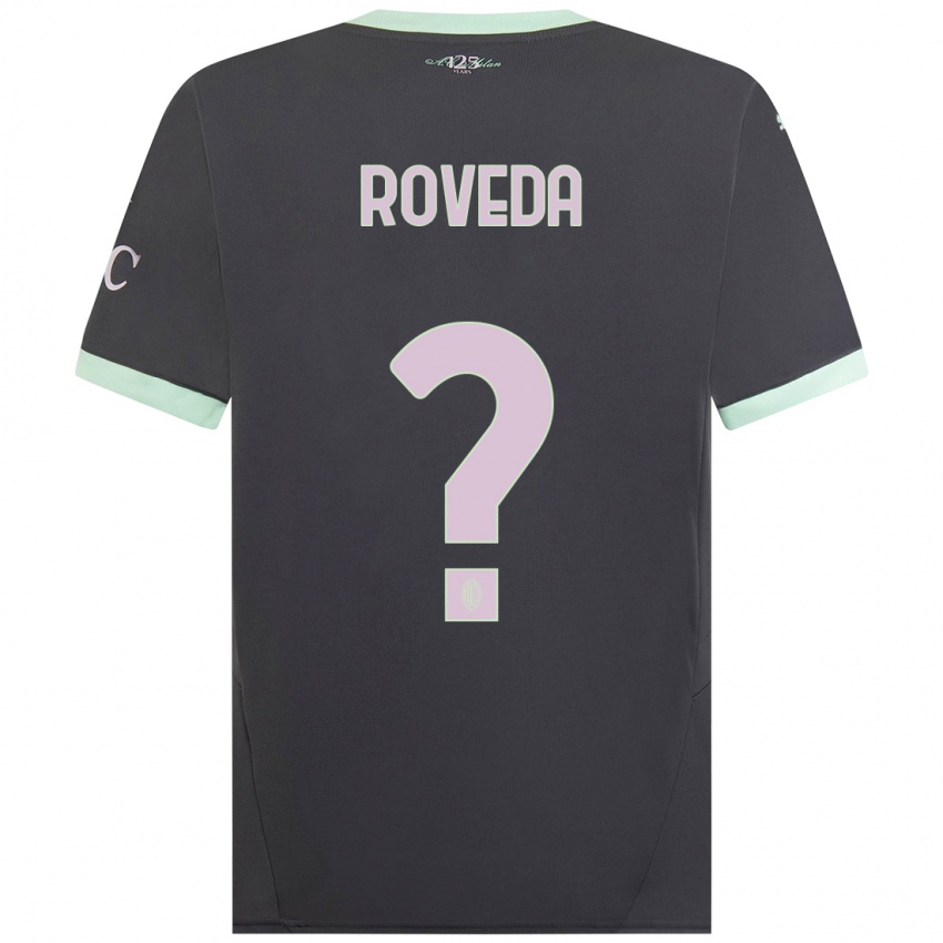 Kinderen Samuele Roveda #0 Grijs Thuisshirt Derde Tenue 2024/25 T-Shirt België