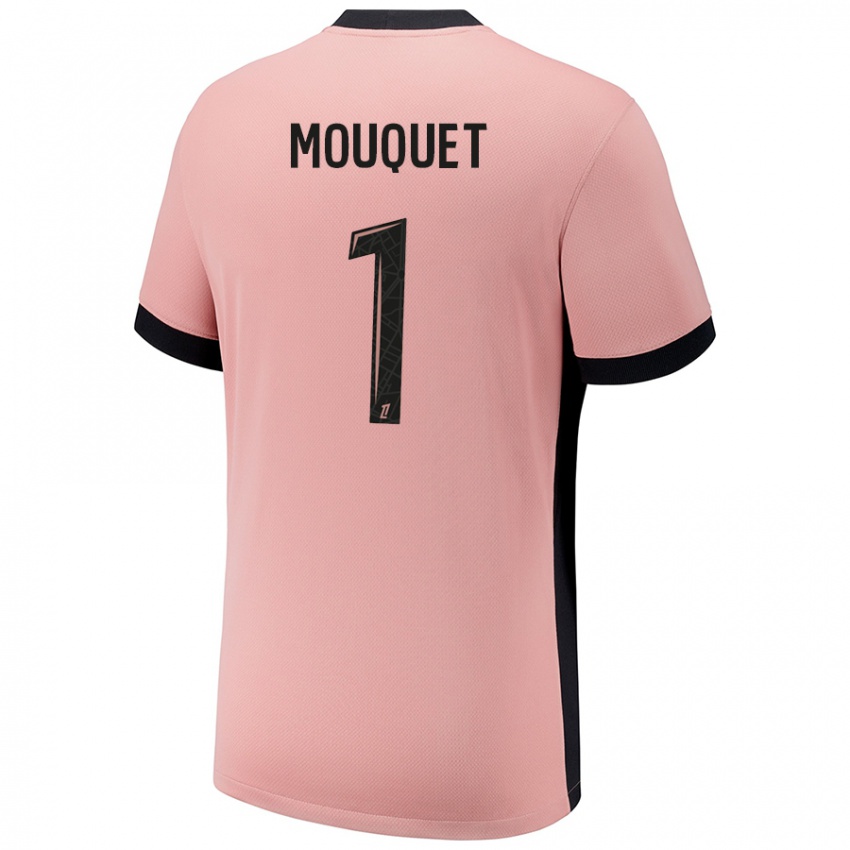 Enfant Maillot Louis Mouquet #1 Rouille Rose Troisieme 2024/25 T-Shirt Belgique