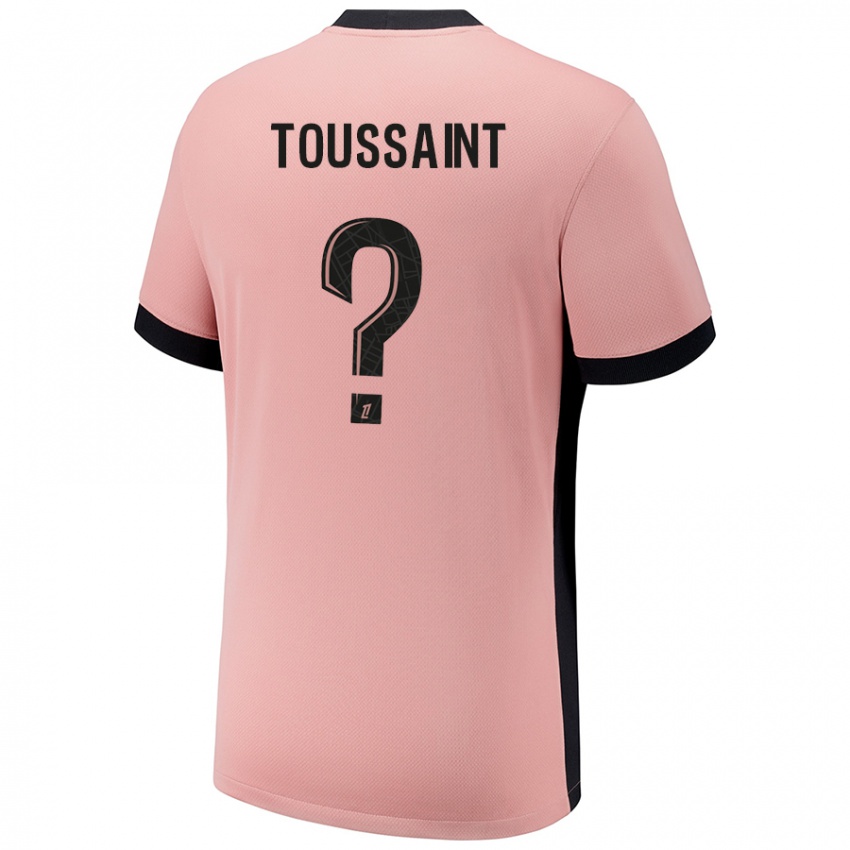 Enfant Maillot Oceane Toussaint #0 Rouille Rose Troisieme 2024/25 T-Shirt Belgique