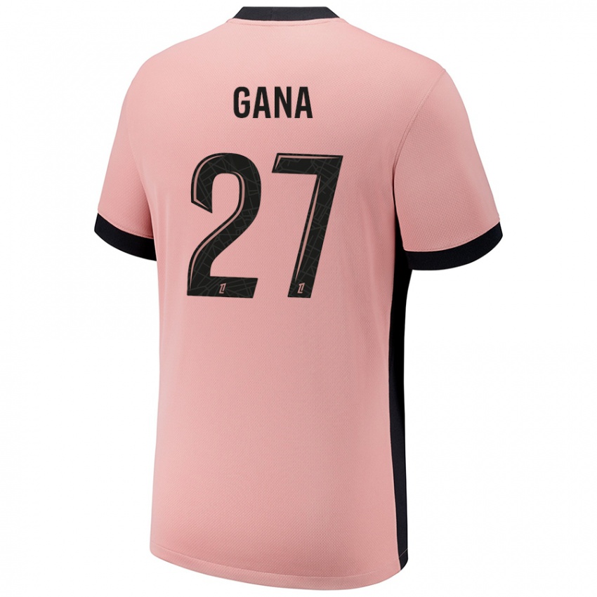 Enfant Maillot Idrissa Gana Gueye #27 Rouille Rose Troisieme 2024/25 T-Shirt Belgique