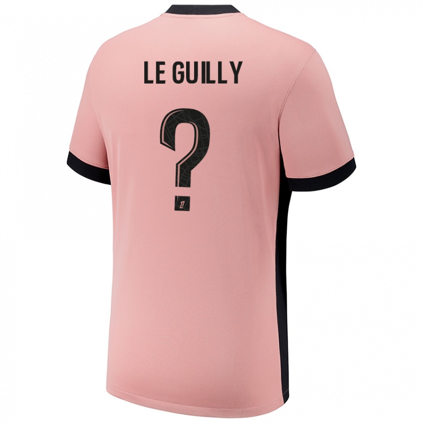 Enfant Maillot Eden Le Guilly #0 Rouille Rose Troisieme 2024/25 T-Shirt Belgique