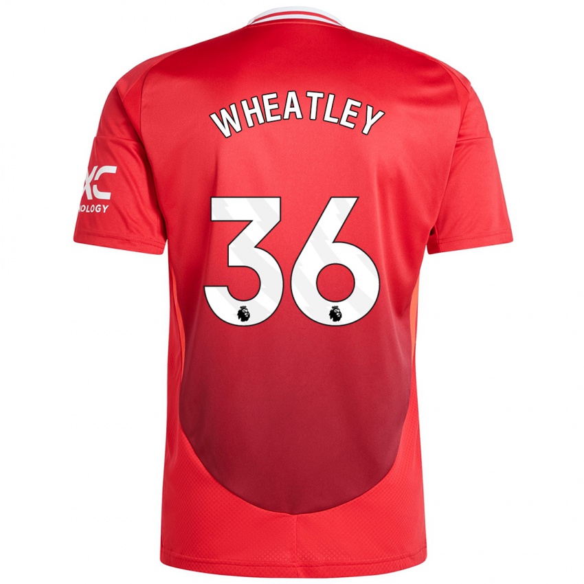 Homme Maillot Ethan Wheatley #36 Rouge Vif Tenues Domicile 2024/25 T-Shirt Belgique