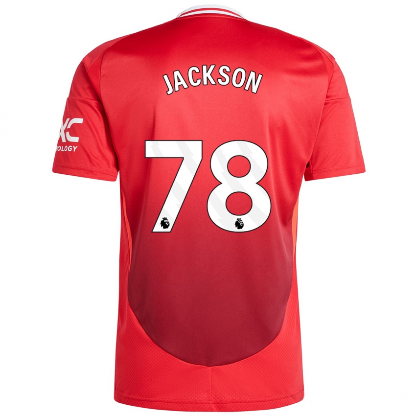 Herren Louis Jackson #78 Hellrot Heimtrikot Trikot 2024/25 T-Shirt Belgien