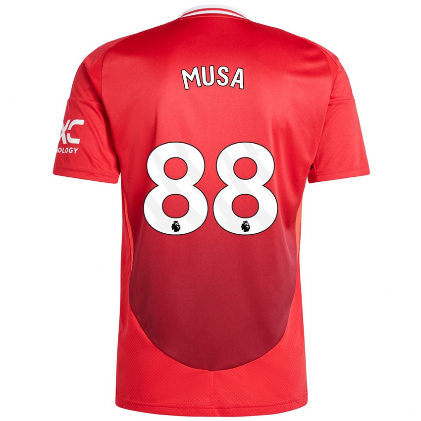 Homme Maillot Victor Musa #88 Rouge Vif Tenues Domicile 2024/25 T-Shirt Belgique