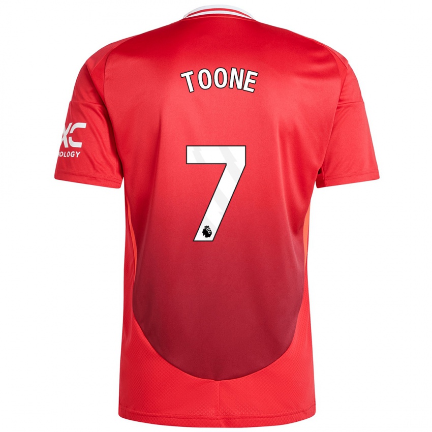 Homme Maillot Ella Toone #7 Rouge Vif Tenues Domicile 2024/25 T-Shirt Belgique