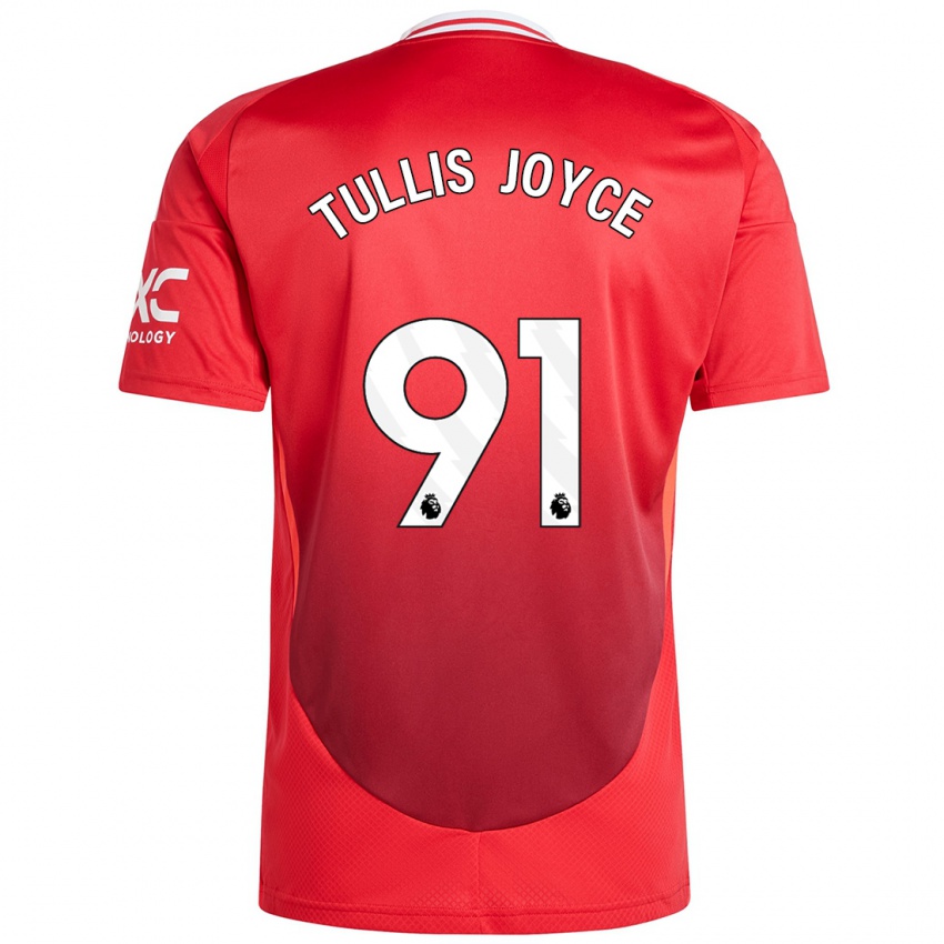 Homme Maillot Phallon Tullis-Joyce #91 Rouge Vif Tenues Domicile 2024/25 T-Shirt Belgique