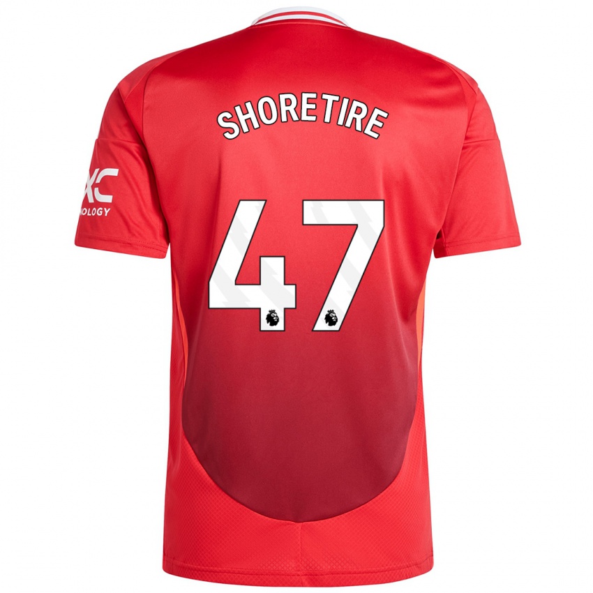 Homme Maillot Shola Shoretire #47 Rouge Vif Tenues Domicile 2024/25 T-Shirt Belgique