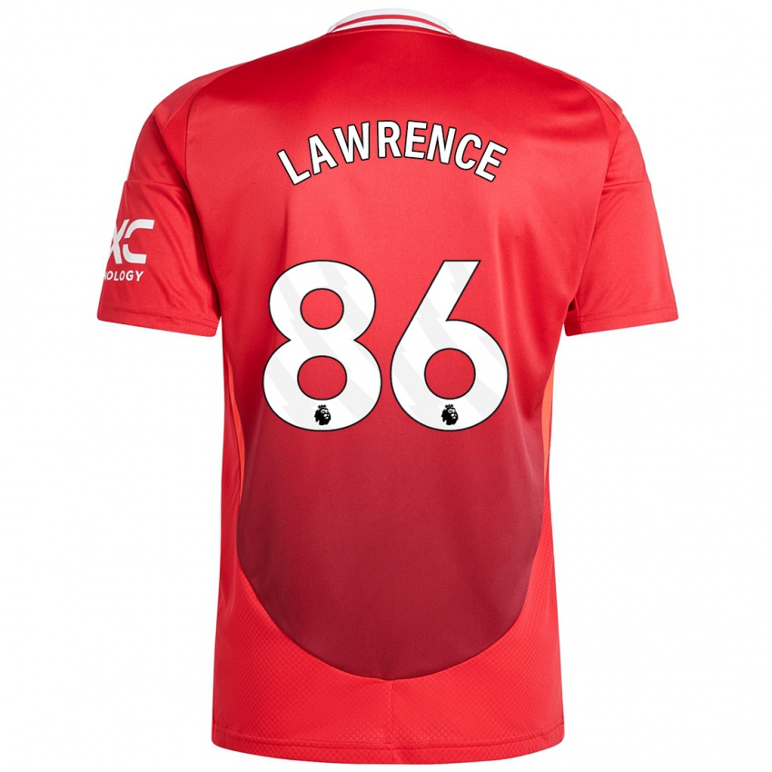 Homme Maillot Marcus Lawrence #86 Rouge Vif Tenues Domicile 2024/25 T-Shirt Belgique