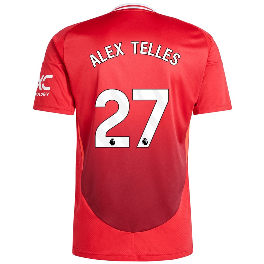 Homme Maillot Alex Nicolao Telles #27 Rouge Vif Tenues Domicile 2024/25 T-Shirt Belgique