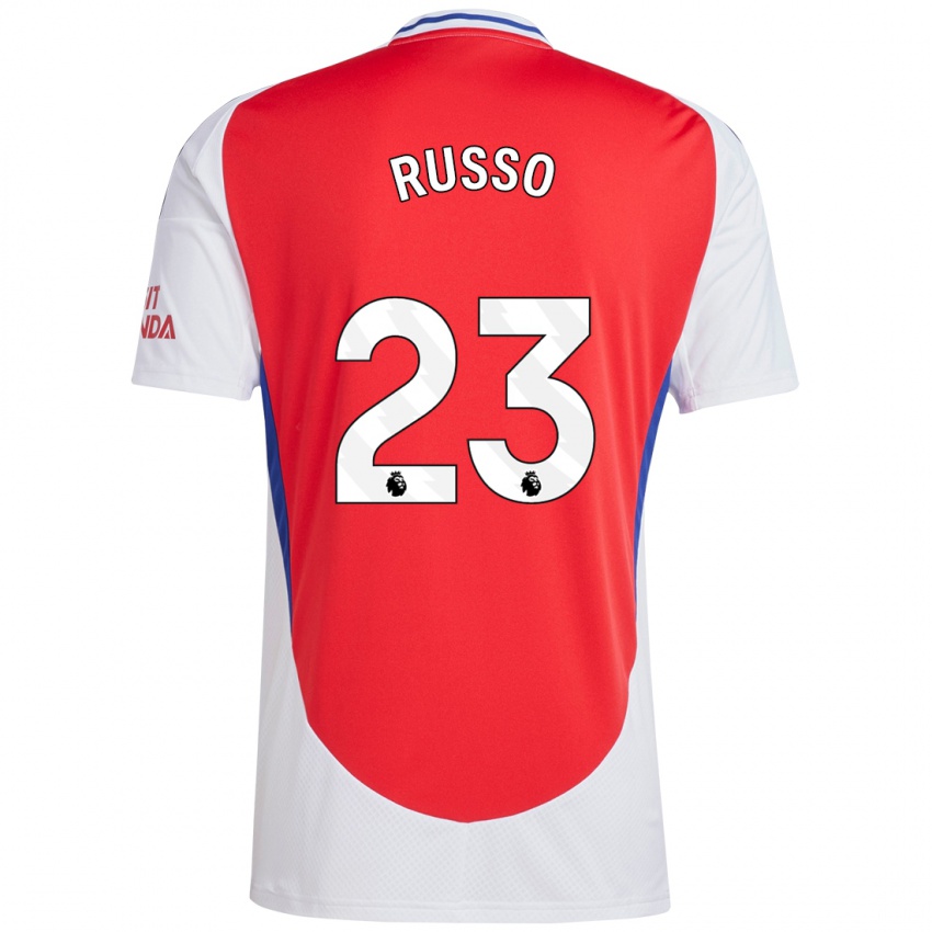 Heren Alessia Russo #23 Rood Wit Thuisshirt Thuistenue 2024/25 T-Shirt België