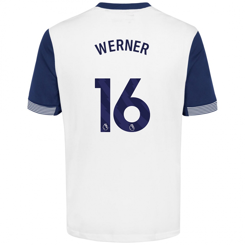 Heren Timo Werner #16 Wit Blauw Thuisshirt Thuistenue 2024/25 T-Shirt België