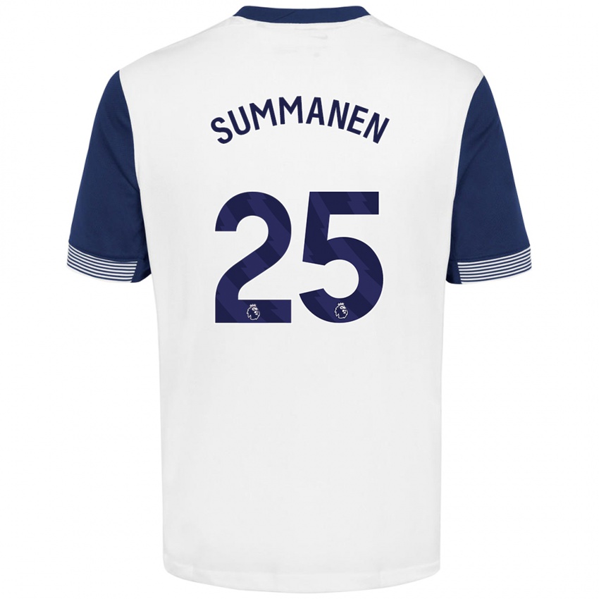 Heren Eveliina Summanen #25 Wit Blauw Thuisshirt Thuistenue 2024/25 T-Shirt België