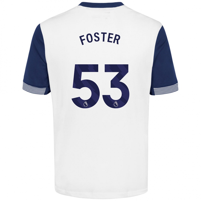 Heren Brooklyn Lyons Foster #53 Wit Blauw Thuisshirt Thuistenue 2024/25 T-Shirt België