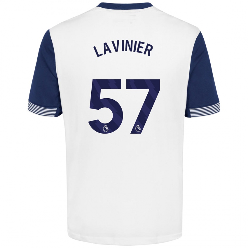 Heren Marcel Lavinier #57 Wit Blauw Thuisshirt Thuistenue 2024/25 T-Shirt België