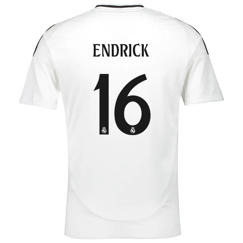 Herren Endrick #16 Weiß Heimtrikot Trikot 2024/25 T-Shirt Belgien