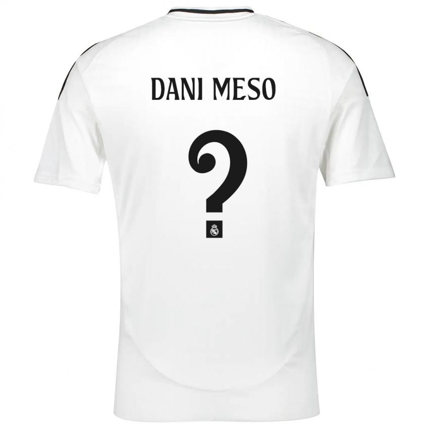 Herren Dani Meso #0 Weiß Heimtrikot Trikot 2024/25 T-Shirt Belgien