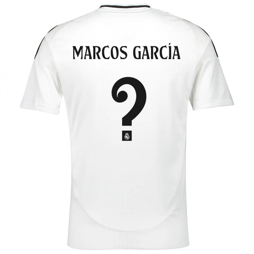 Herren Marcos García #0 Weiß Heimtrikot Trikot 2024/25 T-Shirt Belgien