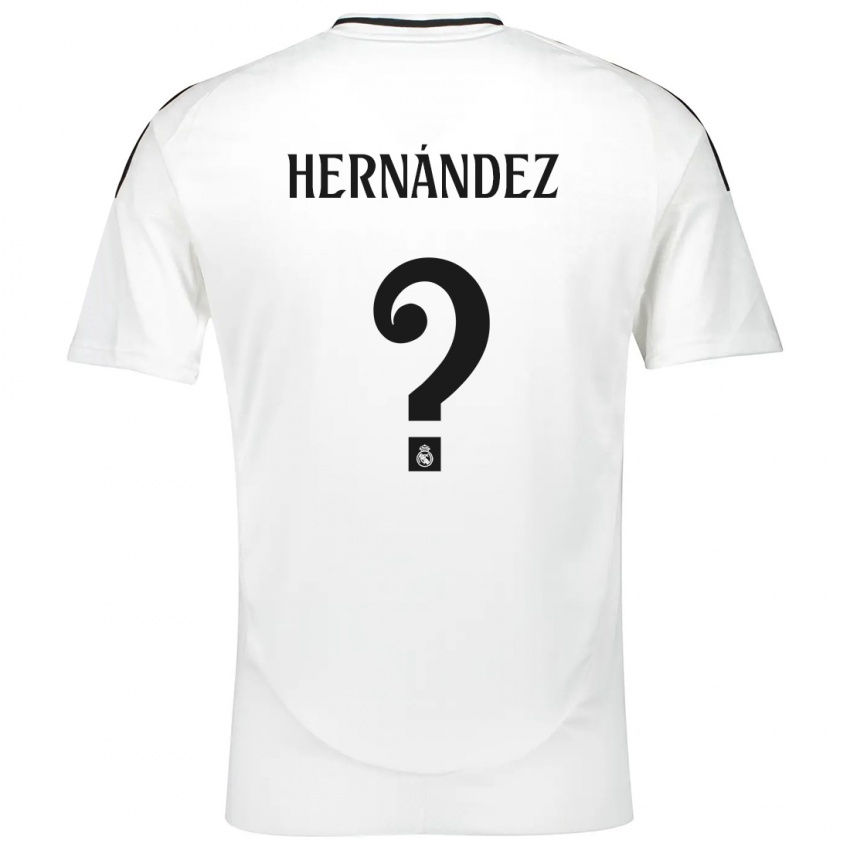 Herren Enaitz Hernández #0 Weiß Heimtrikot Trikot 2024/25 T-Shirt Belgien