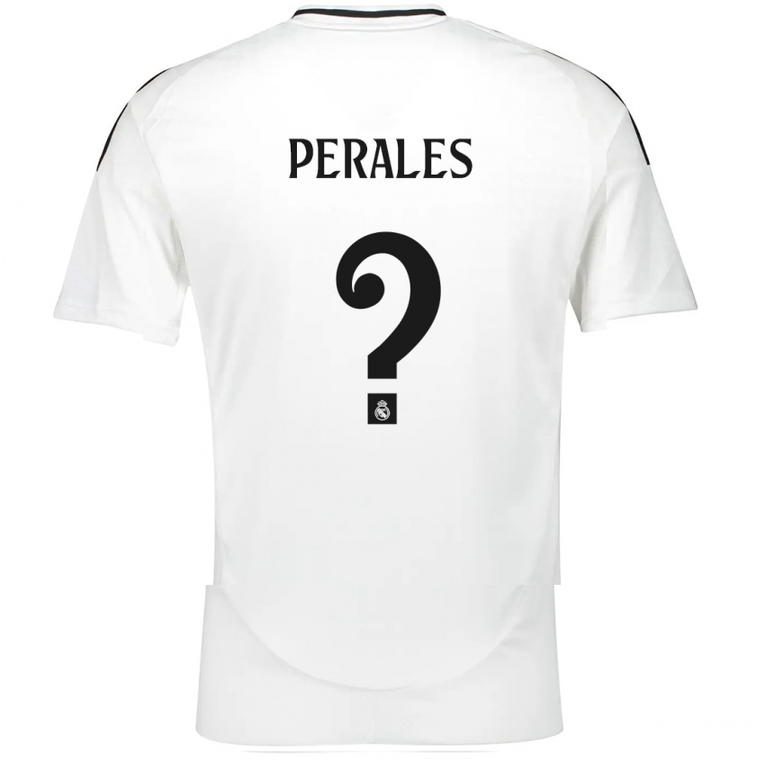 Herren Miguel Perales #0 Weiß Heimtrikot Trikot 2024/25 T-Shirt Belgien