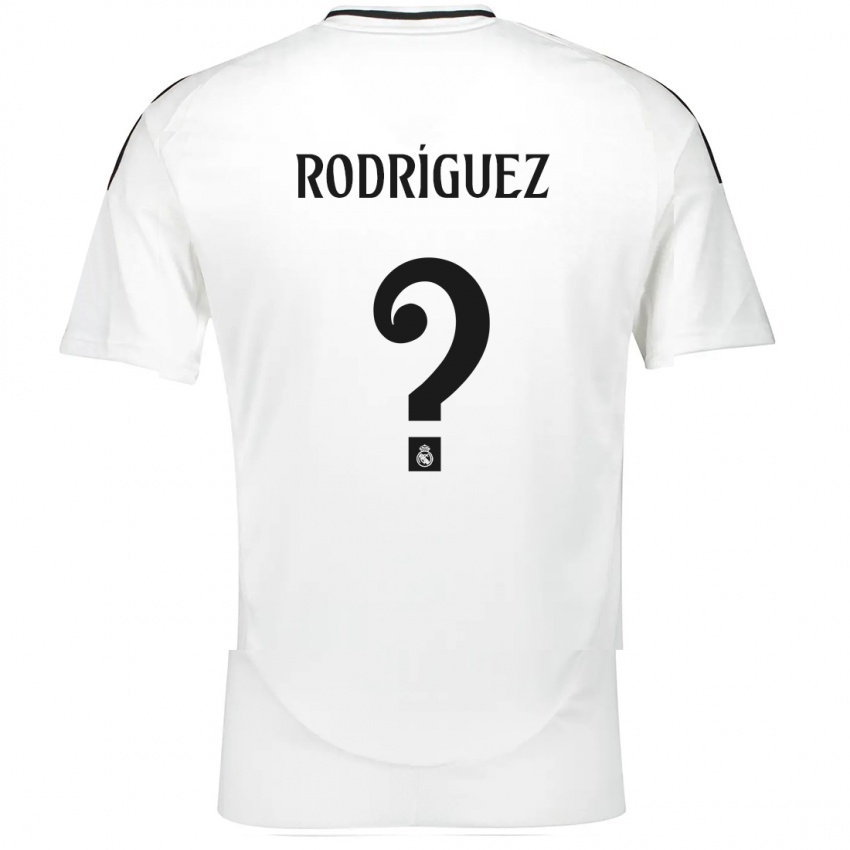 Herren Álvaro Rodríguez #0 Weiß Heimtrikot Trikot 2024/25 T-Shirt Belgien