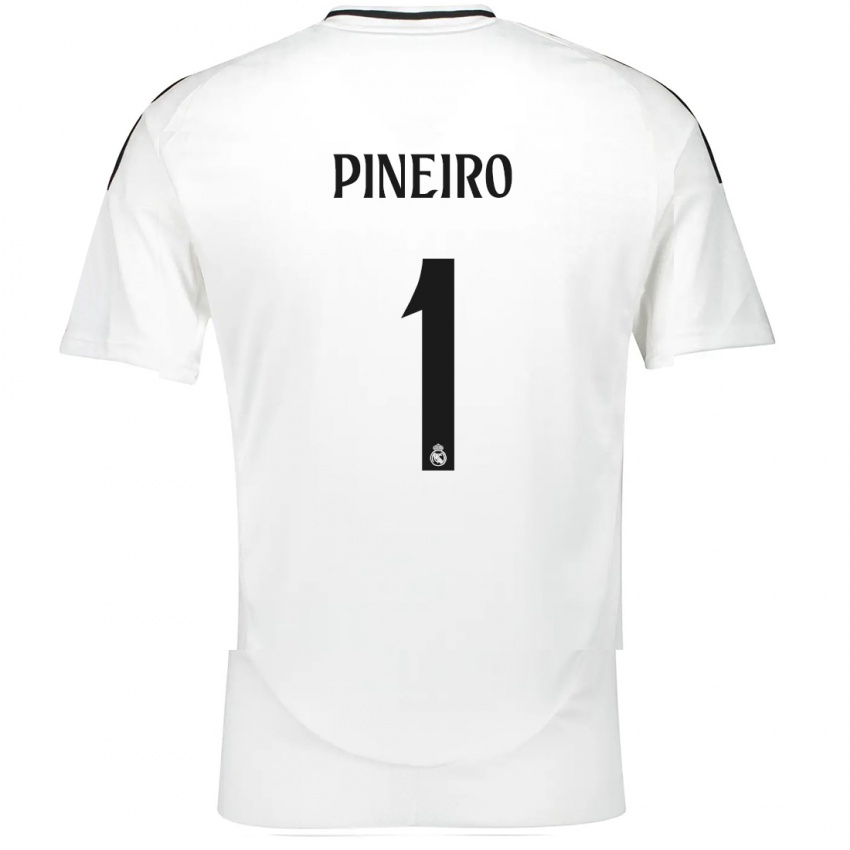 Heren Diego Pineiro #1 Wit Thuisshirt Thuistenue 2024/25 T-Shirt België